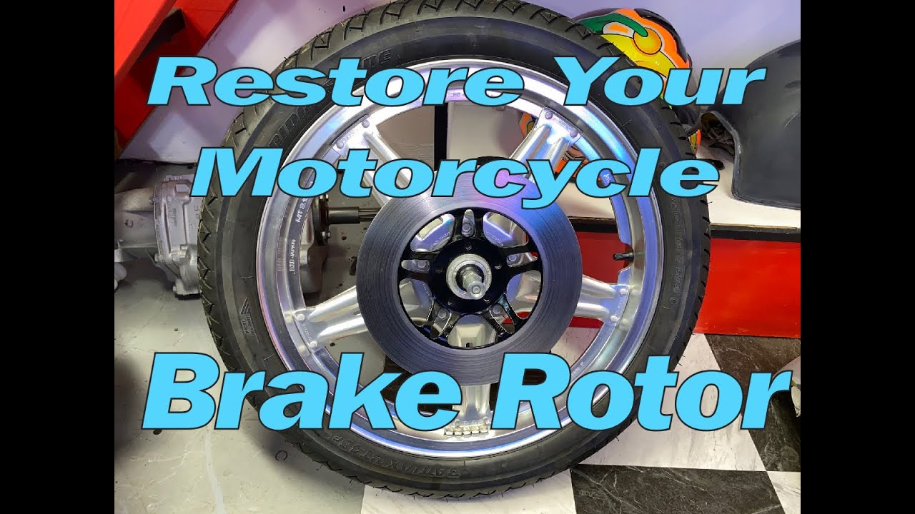 Honda CBX Restoration Video Series Part 37 - Restore a Motorcycle Brake Rotor to look like new again