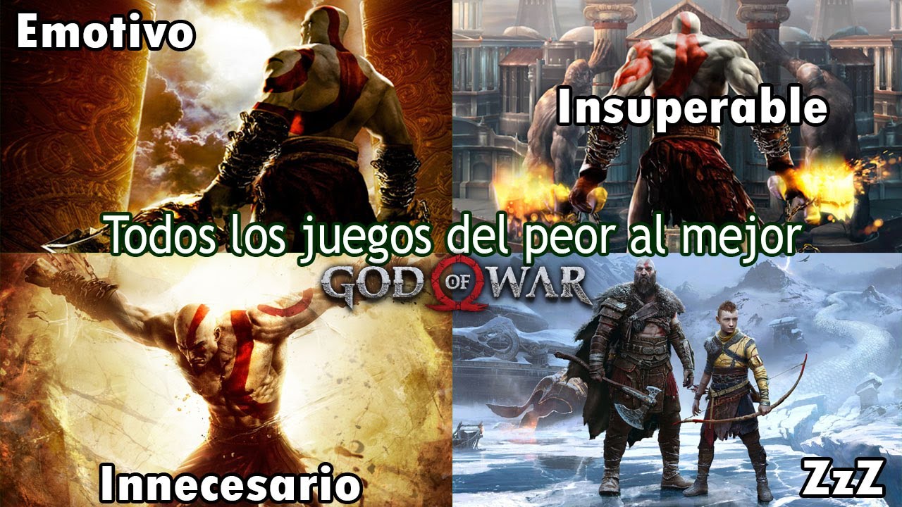 Top 8: Todos los juegos de la saga God of War del peor al mejor (Actualizado 2024)