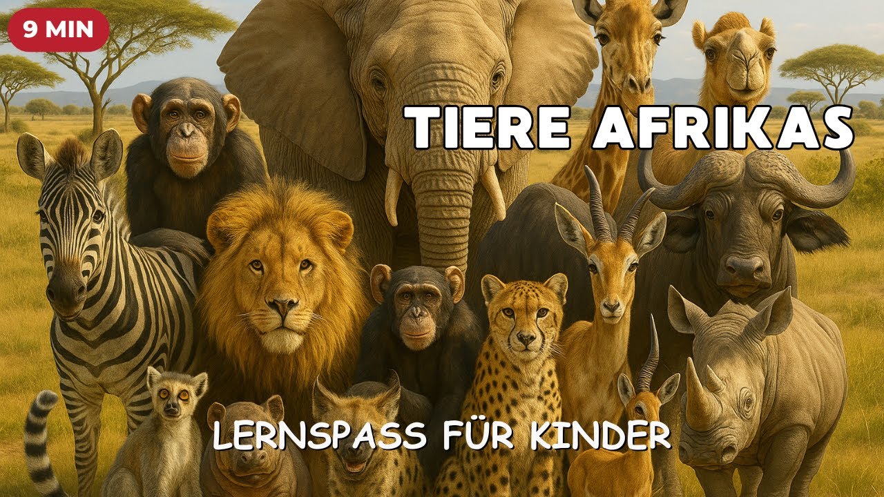Wie klingen Afrikas Tiere? 🦁🐘🦓 | Tiergeräusche für Kinder