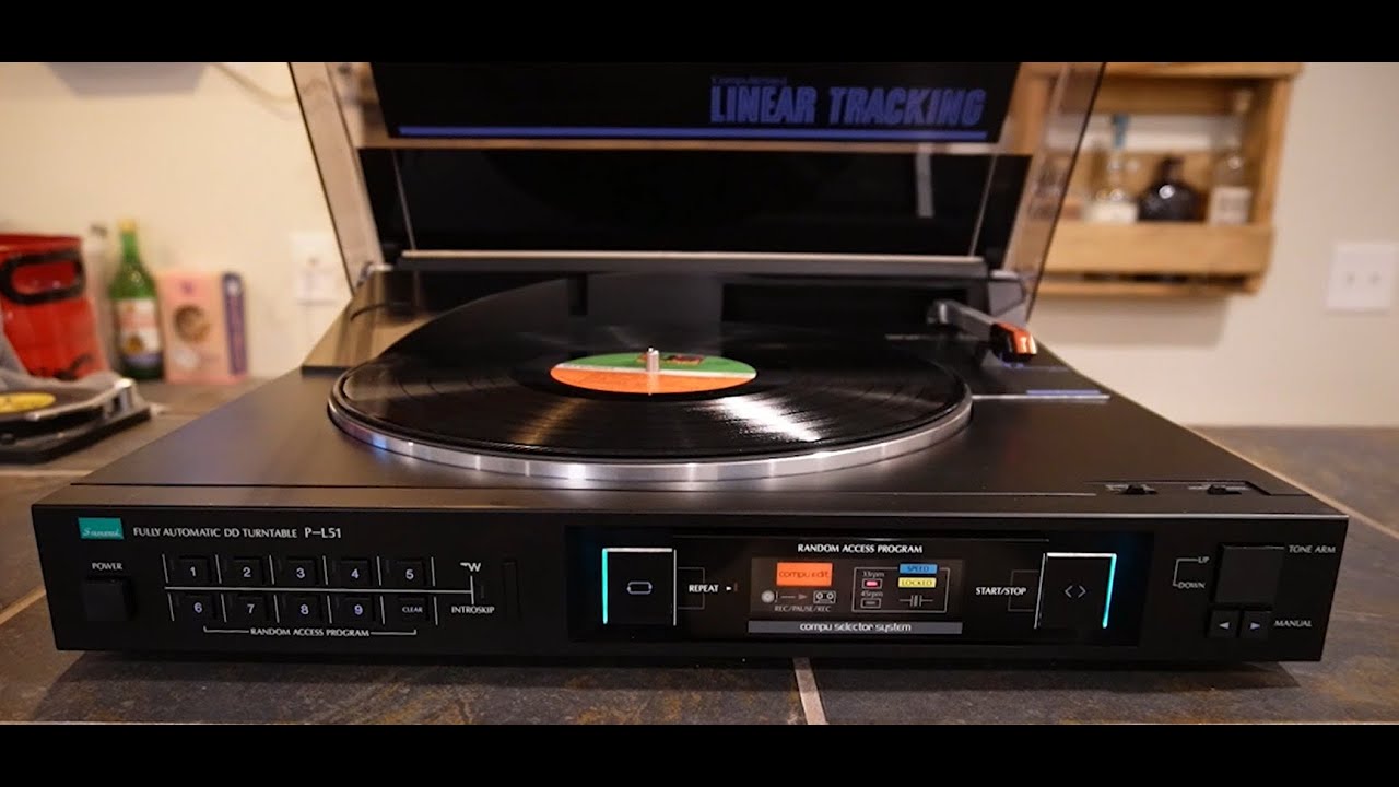 Vintage Turntable Review: 1980s Sansui P-L51 Linear Tracking Turntable - Ahead of its Time