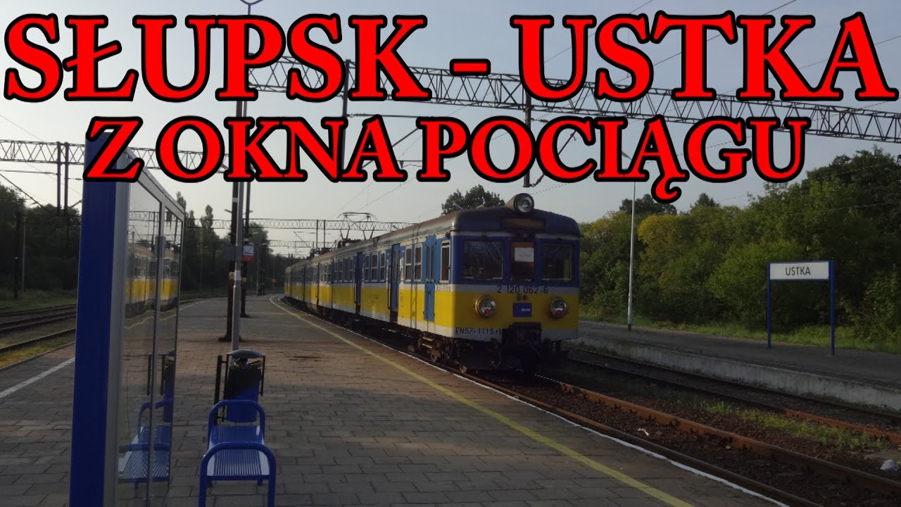 Słupsk - Ustka z okna pociągu SKM