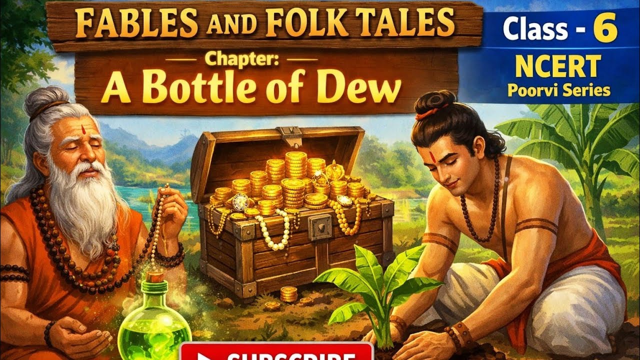A Bottle of dew/class-6NEW NCERT English POORVI/unit -1,chapter-1reading line by line explanation 