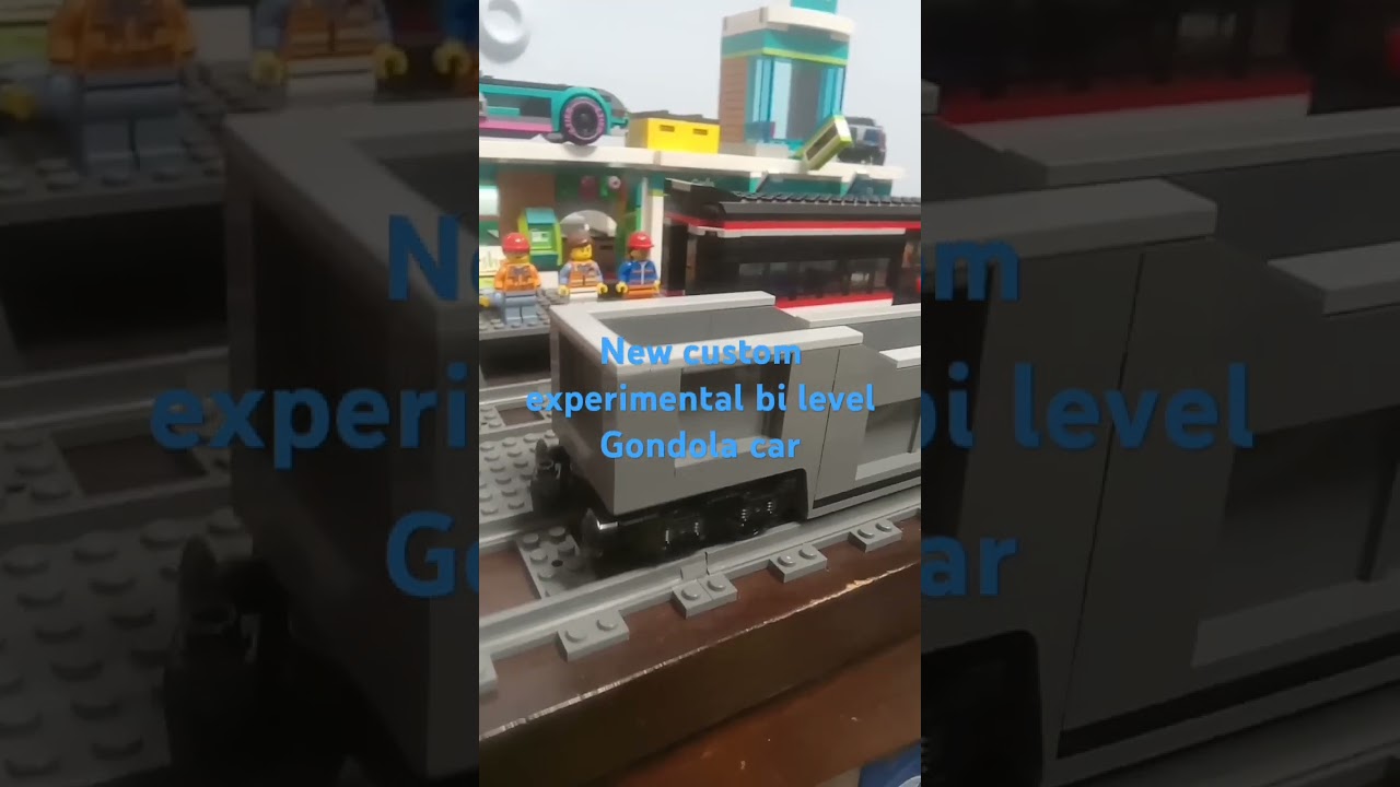 custom experimental bi level Gondola car for the Lego railway