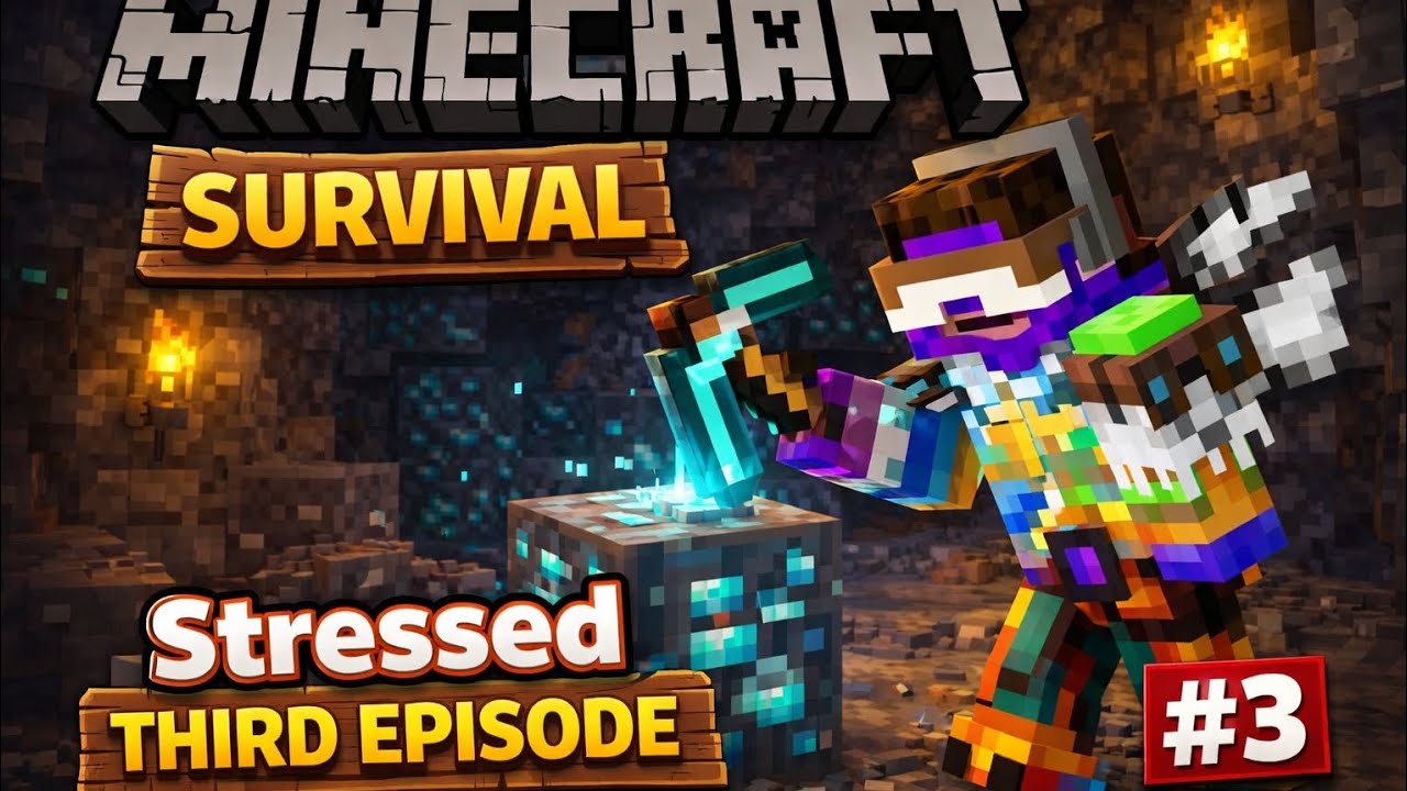 Minecraft survival ep 3 😁 dimond starts 