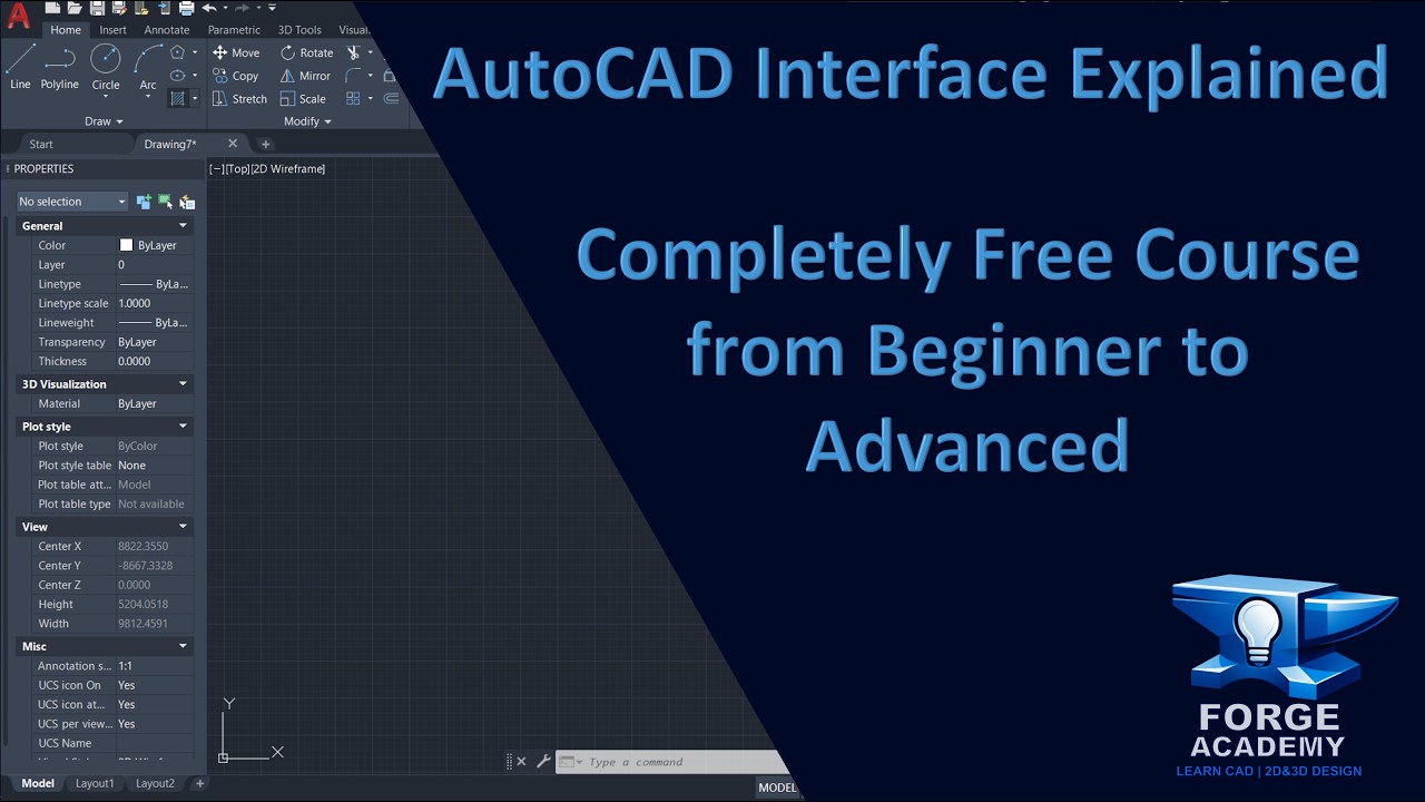 Tutorial 1: AutoCAD Interface Explained | Free Course