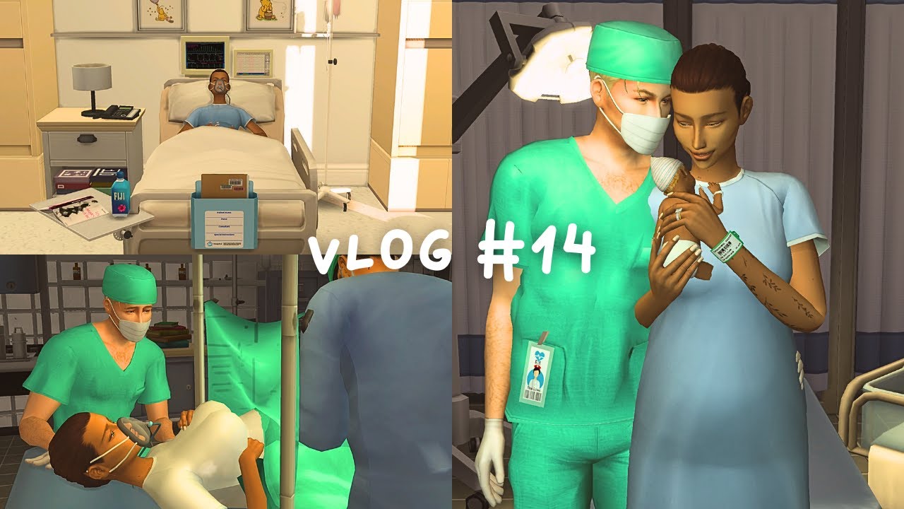 Vlog #14 (hazel is here! birth and first hours of life of paloma and wyatt's baby) | The Sims 4 Vlog