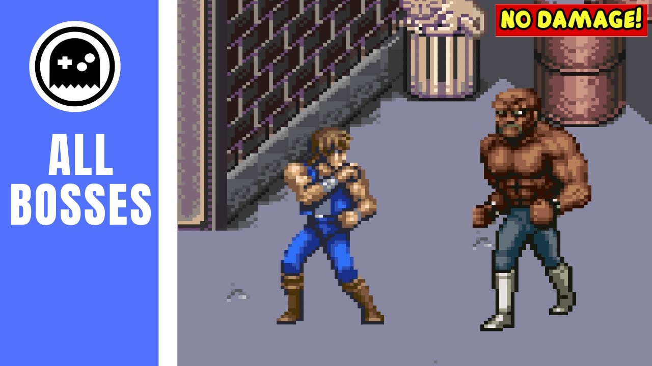Double Dragon Advance (GBA) - All Bosses - (No Damage)