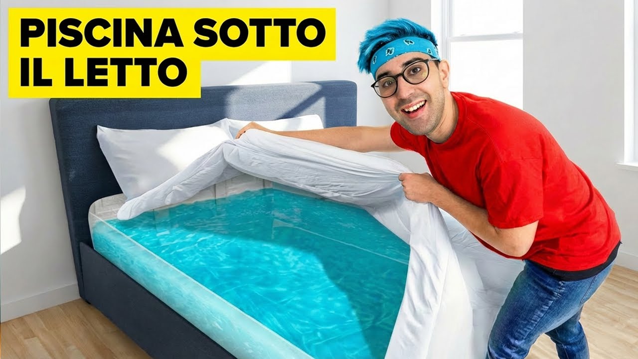 SCHERZO PISCINA SOTTO il LETTO nella STREAM HOUSE (FINITO MALE)