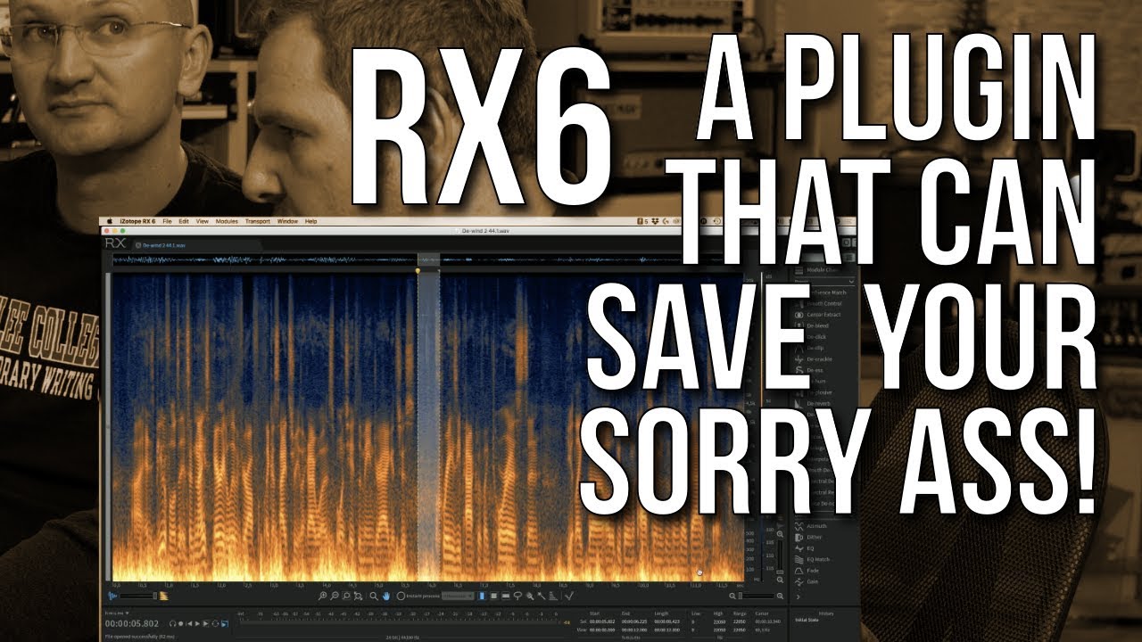 The Plugin that can save your recordings! iZotope's RX6