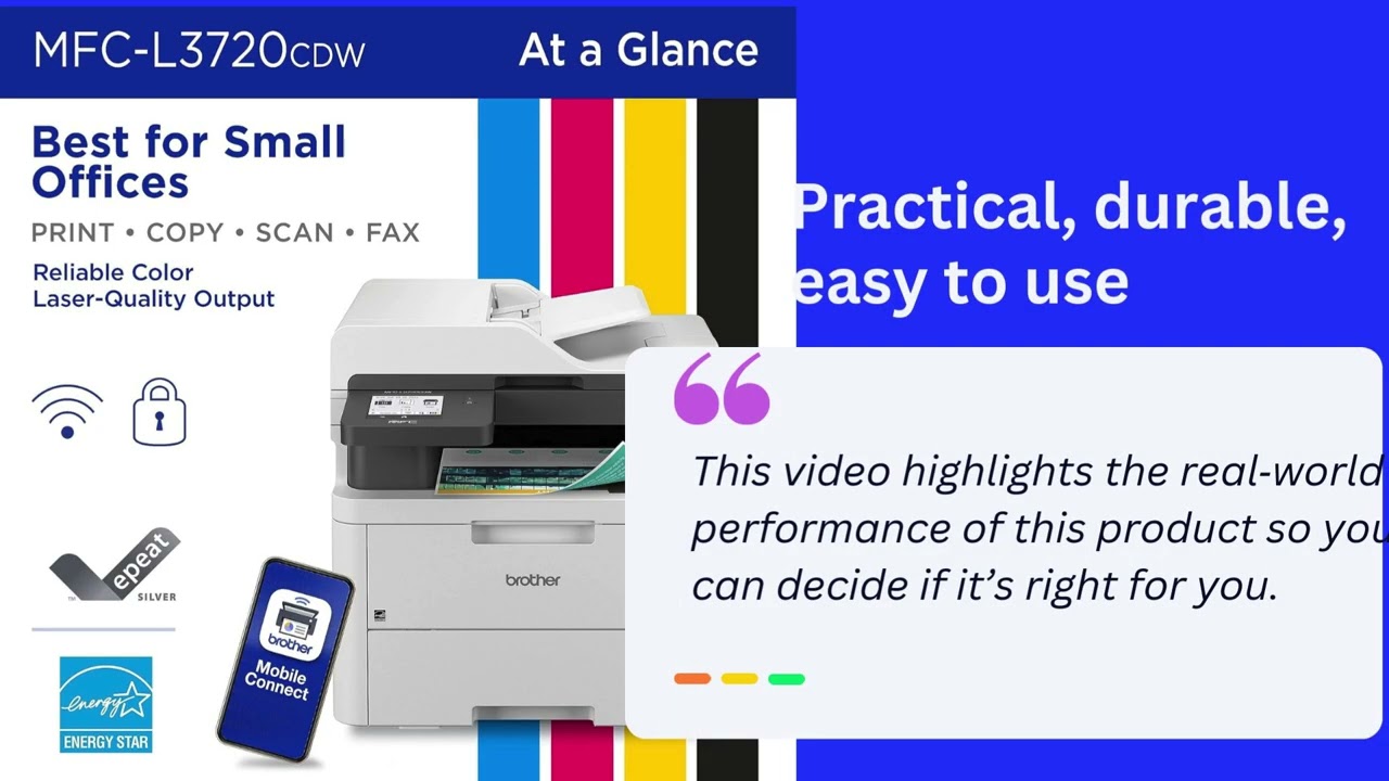 Brother MFC-L3720CDW Review | Wireless Color Laser Printer Tested