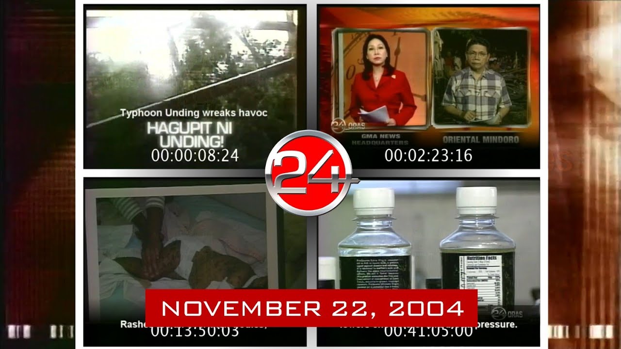 24 ORAS - Hagupit ni BAGYONG Unding Coverage [22-NOV-2004]