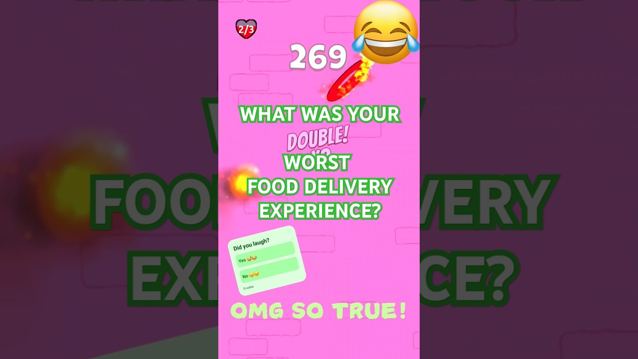 What was your worst food delivery experience?