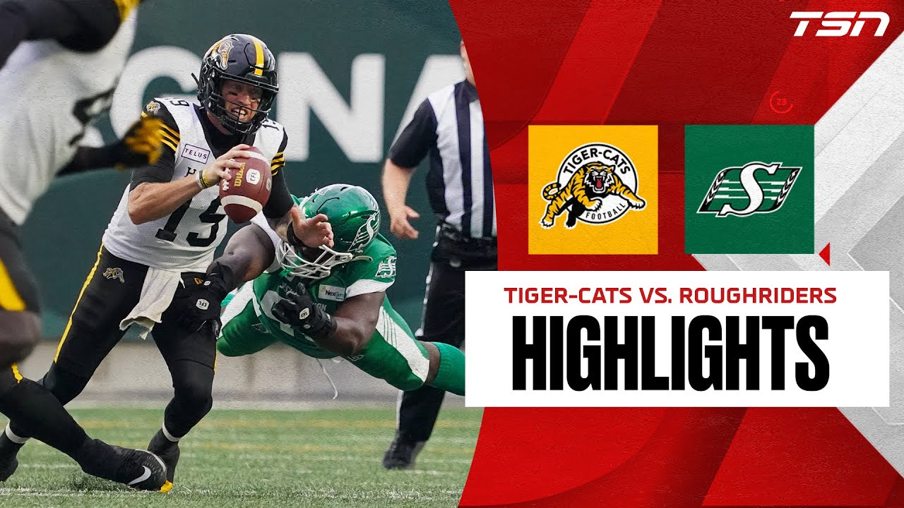 Saskatchewan Roughriders vs. Hamilton Tiger-Cats | CFL HIGHLIGHTS