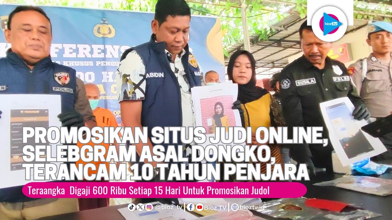 Promosikan Judi Online, Selebgram Asal Dongko Trenggalek Terancam 10 Tahun Penjara - bioztv.id