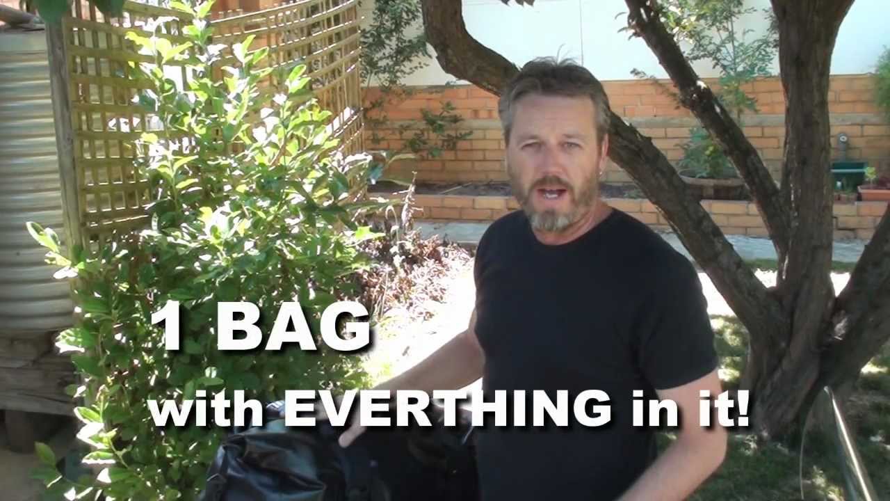 Motorcycle Camping - Easy Bag Setup