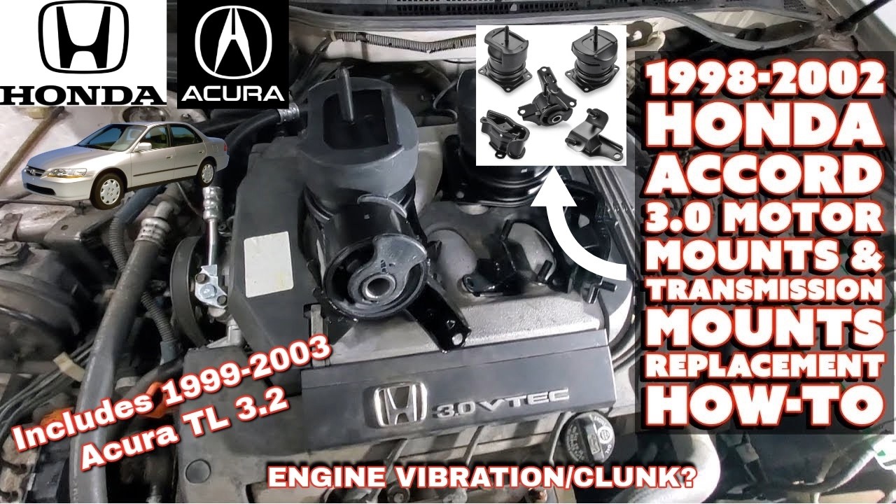 Honda Accord 3.0/Acura Tl 3.2 V6 Replacing All Motor Mounts & Transmission Mounts How-To