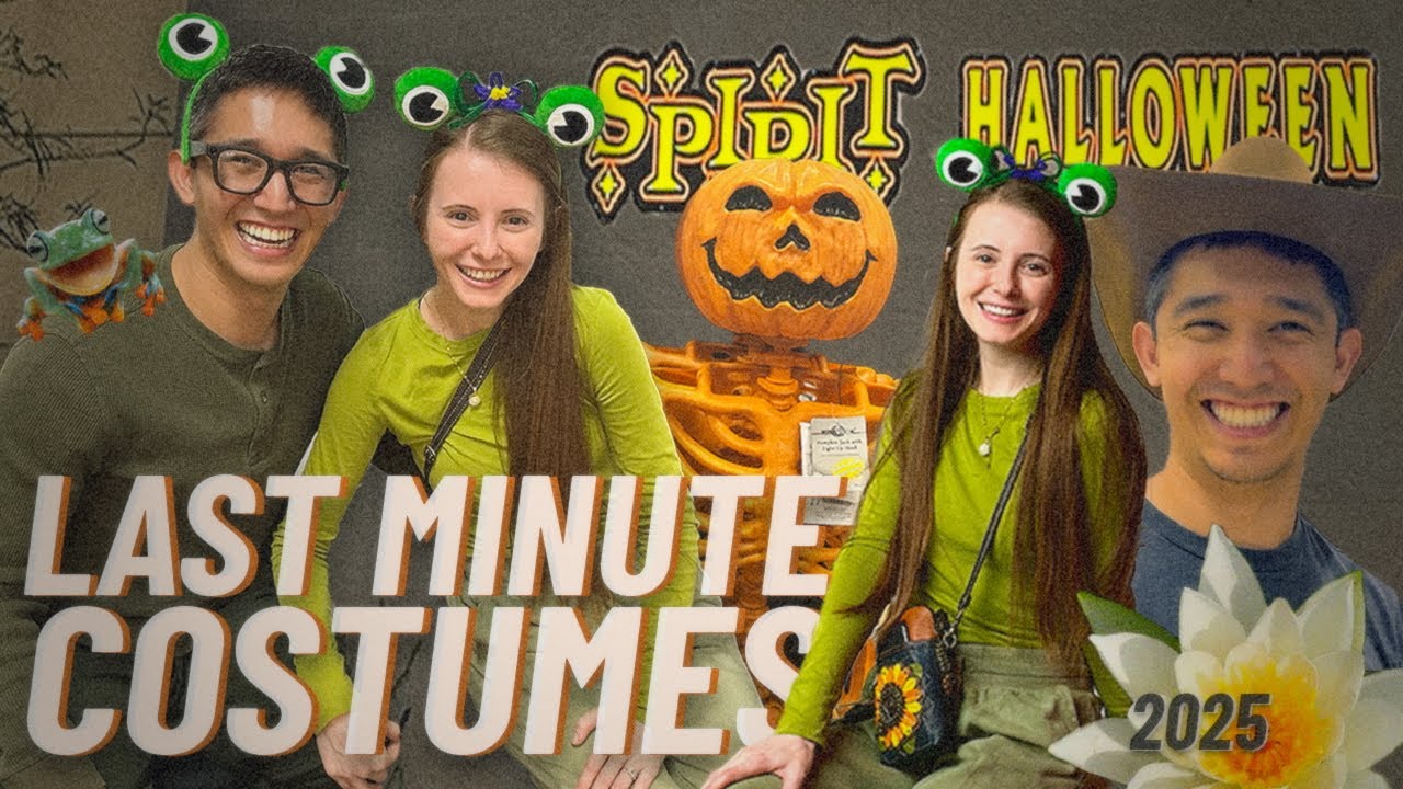 shopping DIY costumes an hour before the party!!!