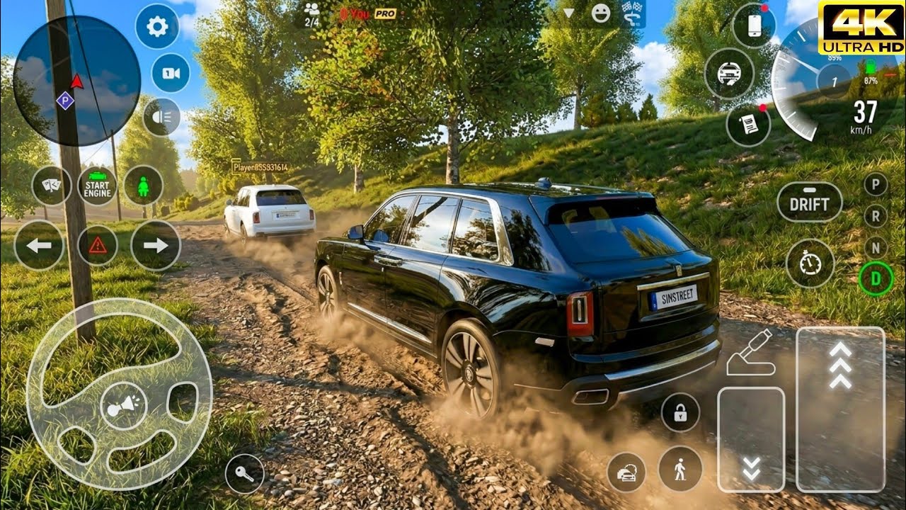 Rolls-Royce Cullinan SUV | OFFROAD CONVOY | Car Parking Driving School Gameplay | 4K Ultra Graphics