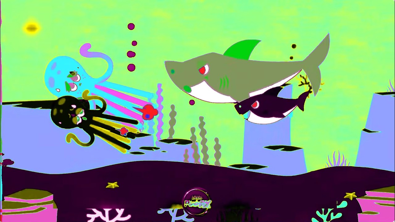 Baby Shark - Go Away Spooky Octopus!! Phew! Daddy Rescue Baby Shark (Sponsored by: Gamavision Csupo)