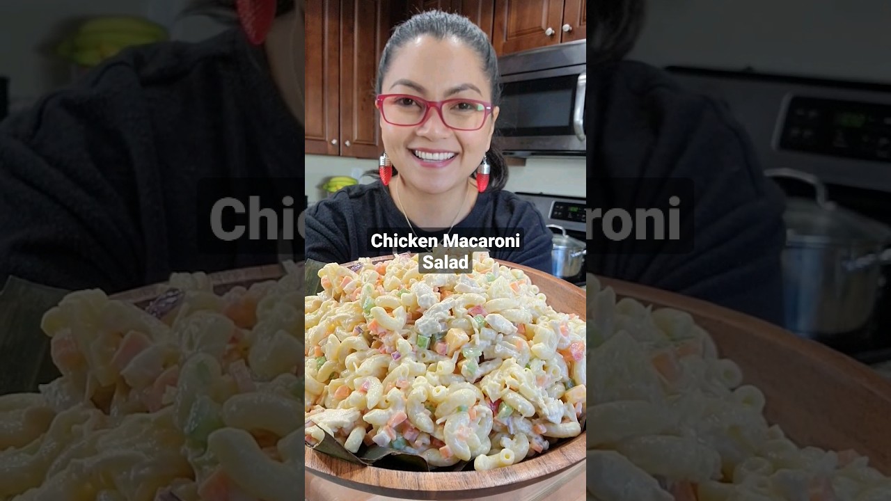 Лучший рецепт салата с курицей и макаронами 