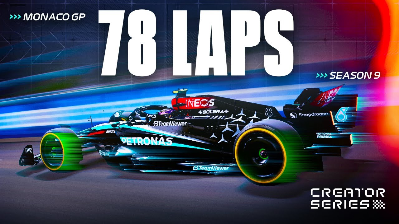 78 Laps of Monaco in COCKPIT CAMERA - F1 24 Creator Series S9