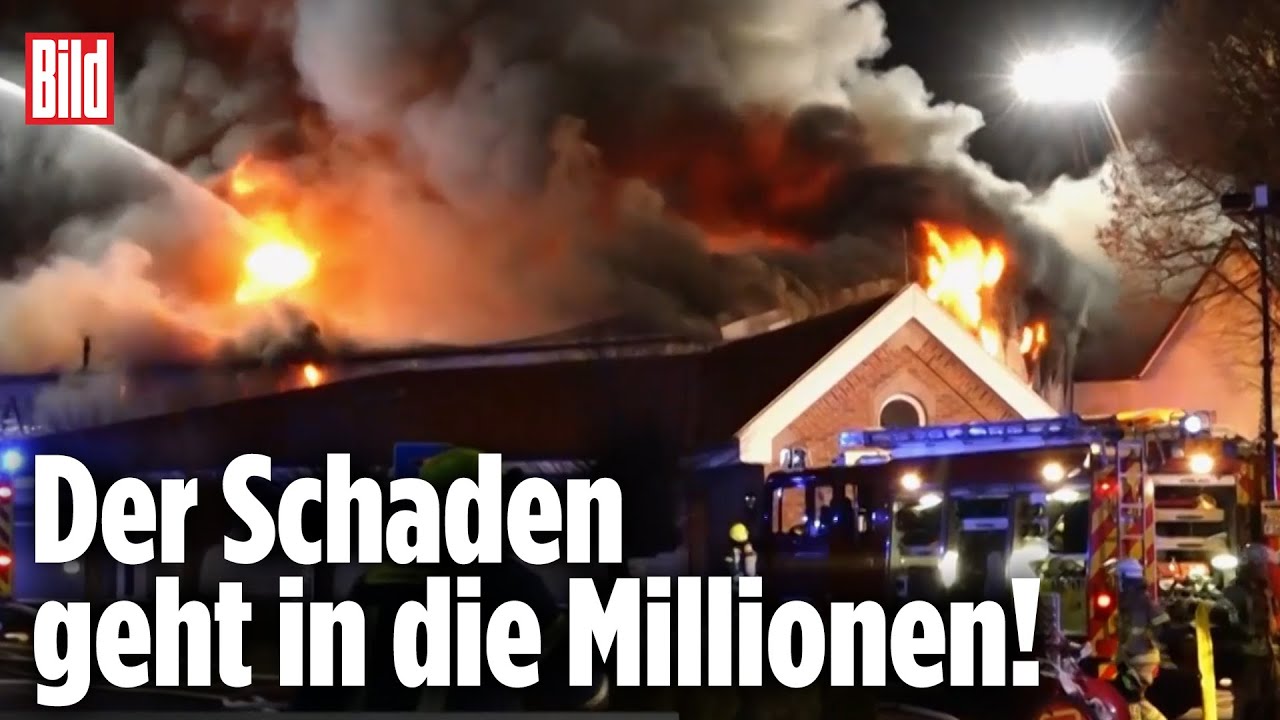 Großbrand: Feuer-Inferno verschlingt Tischlerei | Steinfeld