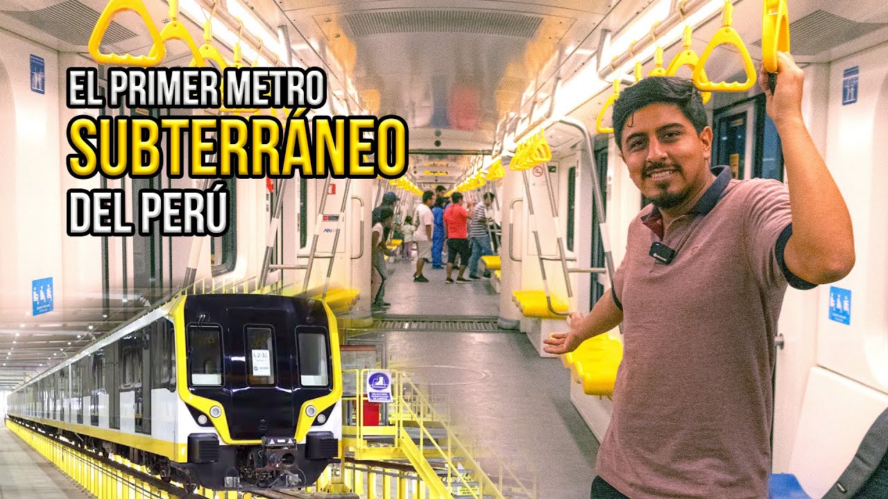 Conoce el PRIMER METRO SUBTERRANEO del Perú - La nueva LÍNEA 2 del METRO DE LIMA