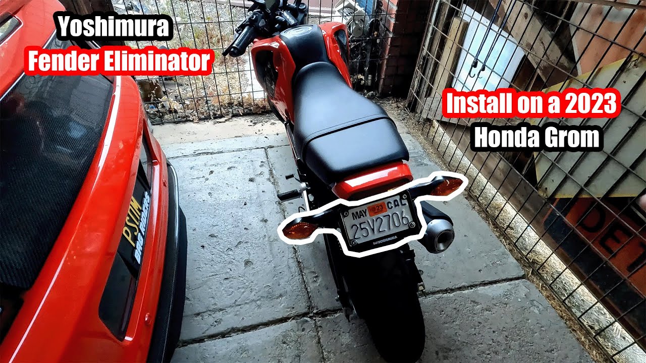 2023 Honda Grom Yoshimura Fender Eliminator Install! [2022-2023 Honda Grom]