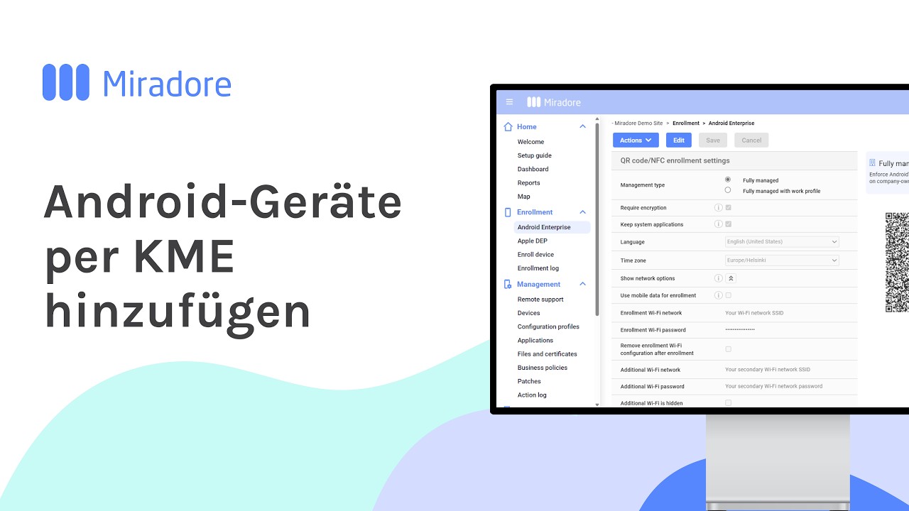 Android-Geräte per KME hinzufügen | Miradore MDM-Anleitungen