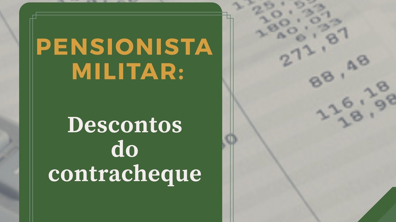 DESCONTO DO CONTRACHEQUE DAS PENSIONISTAS MILITAR