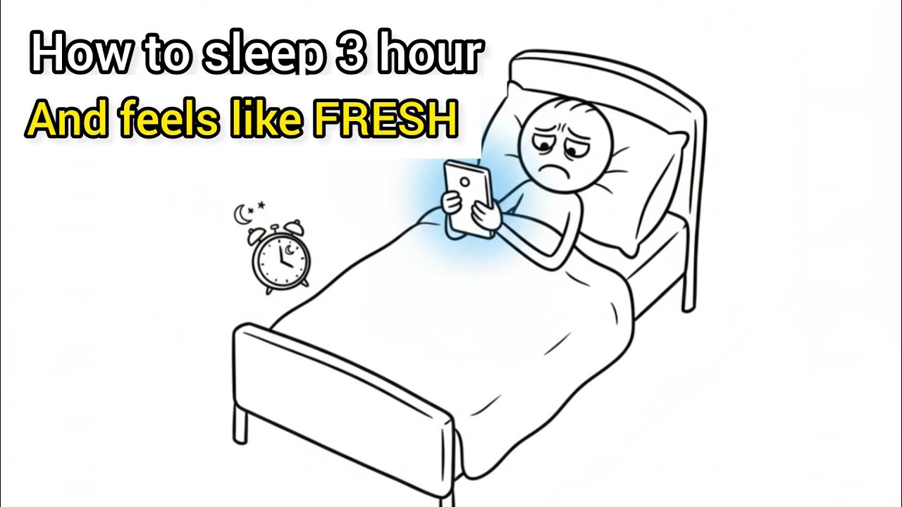 How to sleep 3 hour and wake up FRESH | Think Theory
