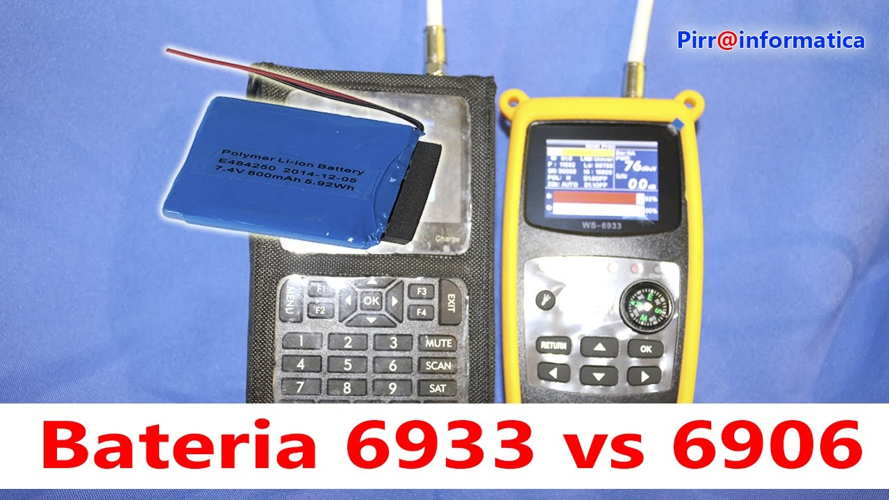 Bateria do Satlink 6933 VS Bateria do Satlink 6906