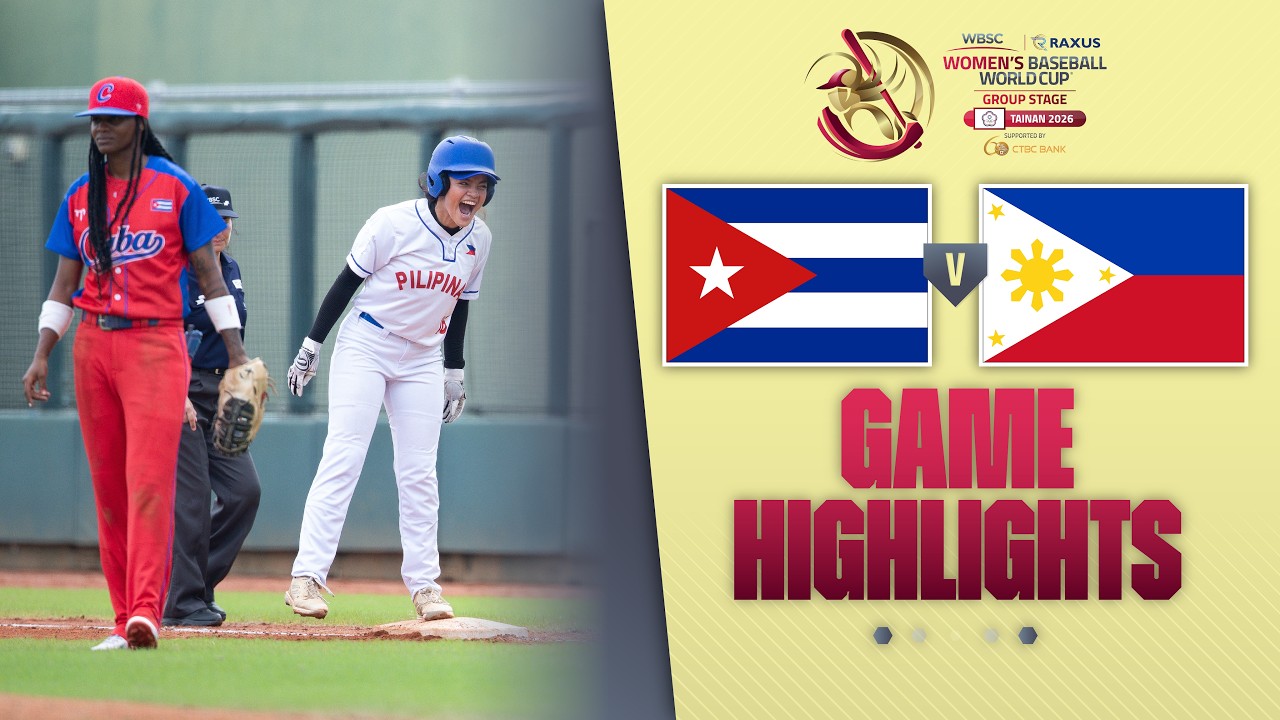 HIGHLIGHTS | Cuba vs Philippines | WBSC Women's Baseball World Cup - Group Stage