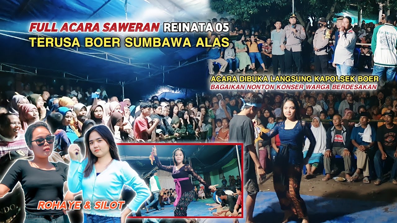 LIVE. FULL ACARA SAWERAN MUSIK JALANAN REINATA 05 DI DESA TERUSA BOER SUMBAWA ALAS BEGITU MERIAH