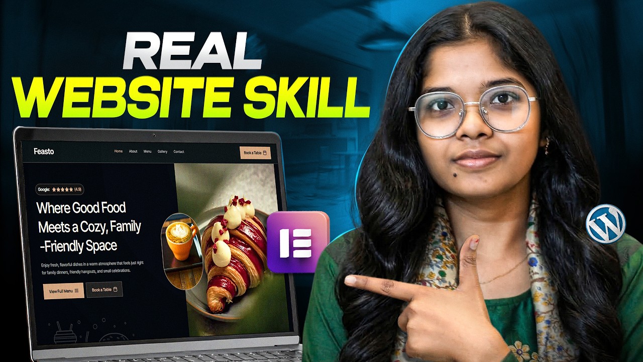 Learn WordPress & Elementor by Building a Modern Restaurant Website!