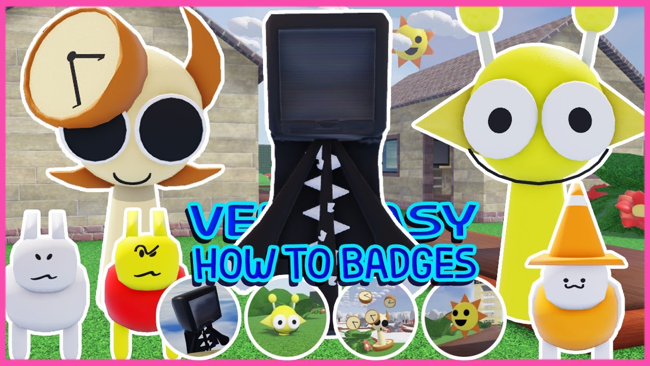 Roblox Update - How to get 3 Badges in 3D Sprunki Retroplay