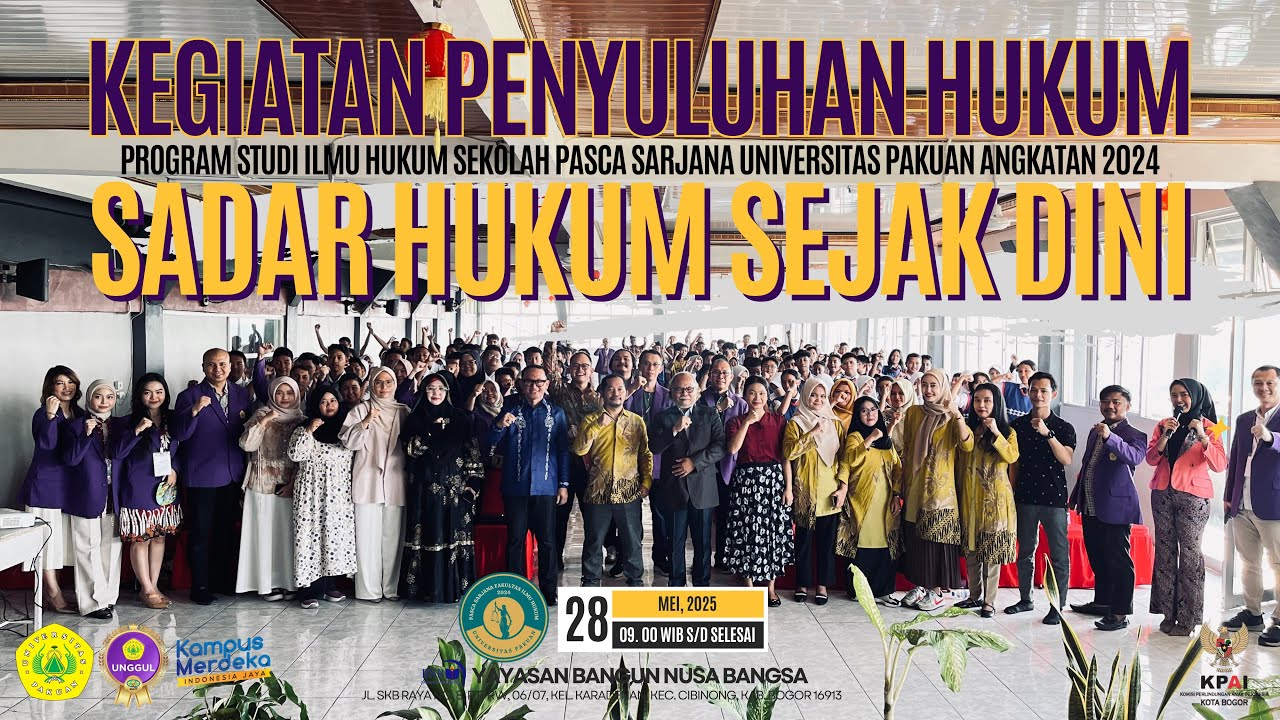 PENYULUHAN HUKUM FAKULTAS HUKUM PASCASARJANA UNIVERSITAS PAKUAN DI YAYASAN BANGUN NUSA BANGSA
