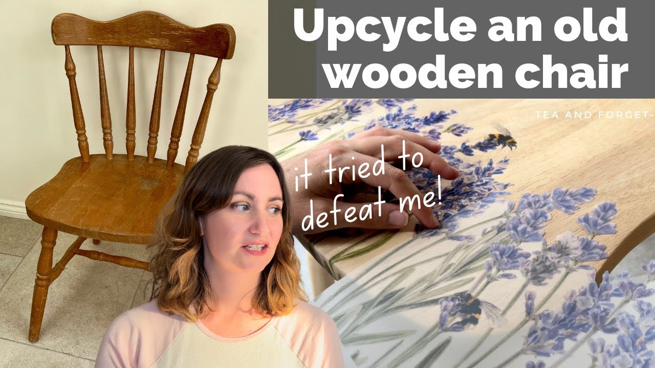 How to upcycle an old wooden chair | with It’s So Chic furniture transfer