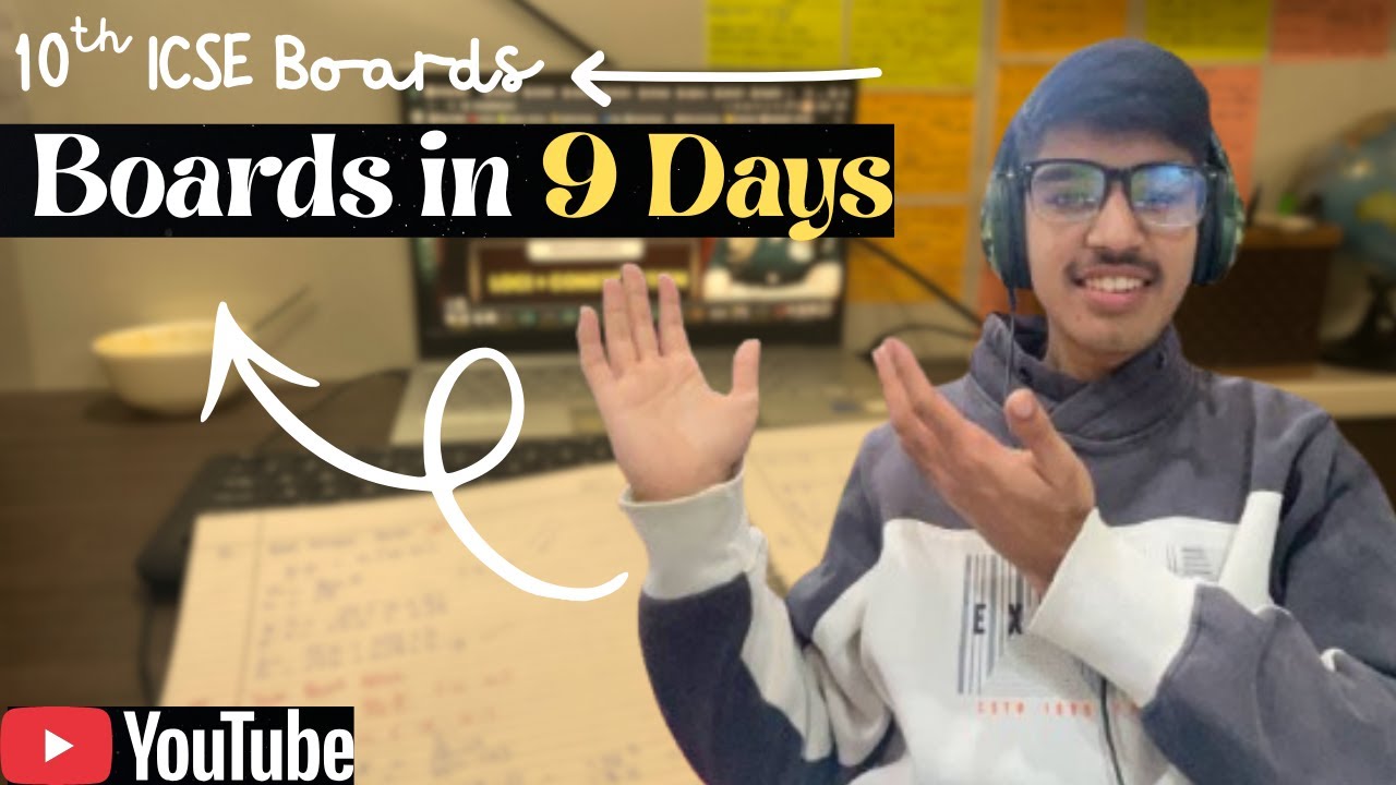 9 days left for ICSE Board Exams 😵📚 | Vlog Day 2