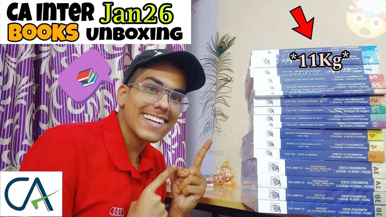 CA INTERMEDIATE January 2026 Books Unboxing 📚🤯 || CA INTERMEDIATE January 2026 || CA Books Unboxing.