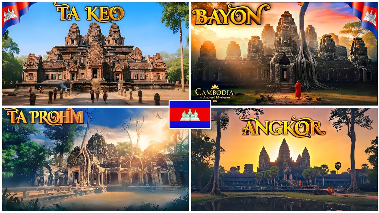 Sunrise Tour to Angkor Wat with Bayon , Ta Prohm and Ta Keo Temple ( CAMBODIA ) 🇰🇭