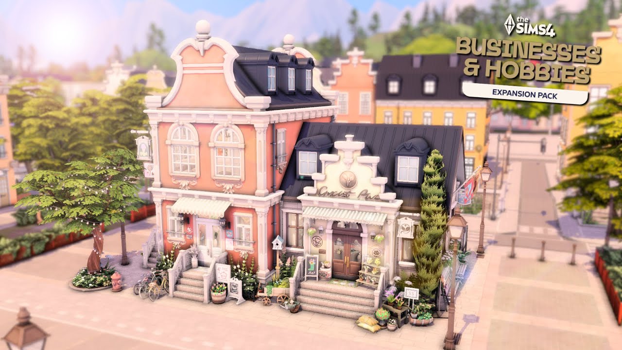 Флористика, кондитерская и квартира🪻🍭// The Sims 4: бизнес и хобби // Скоростное строительство //...