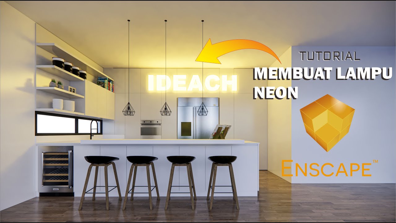CARA MENYALAKAN MATERIAL LAMPU DI ENSCAPE - TUTORIAL ENSCAPE