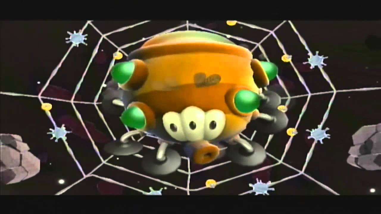Super Mario Galaxy - Sternenstaub-Galaxie - Klebe-Kokons und Königsspinne