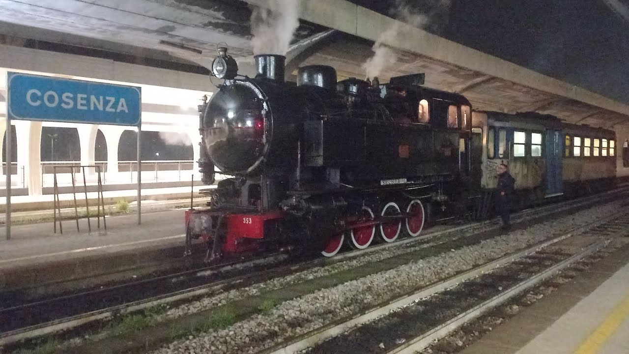 Con la FCL 353 a Cosenza (corse prova, manovre e movimenti)