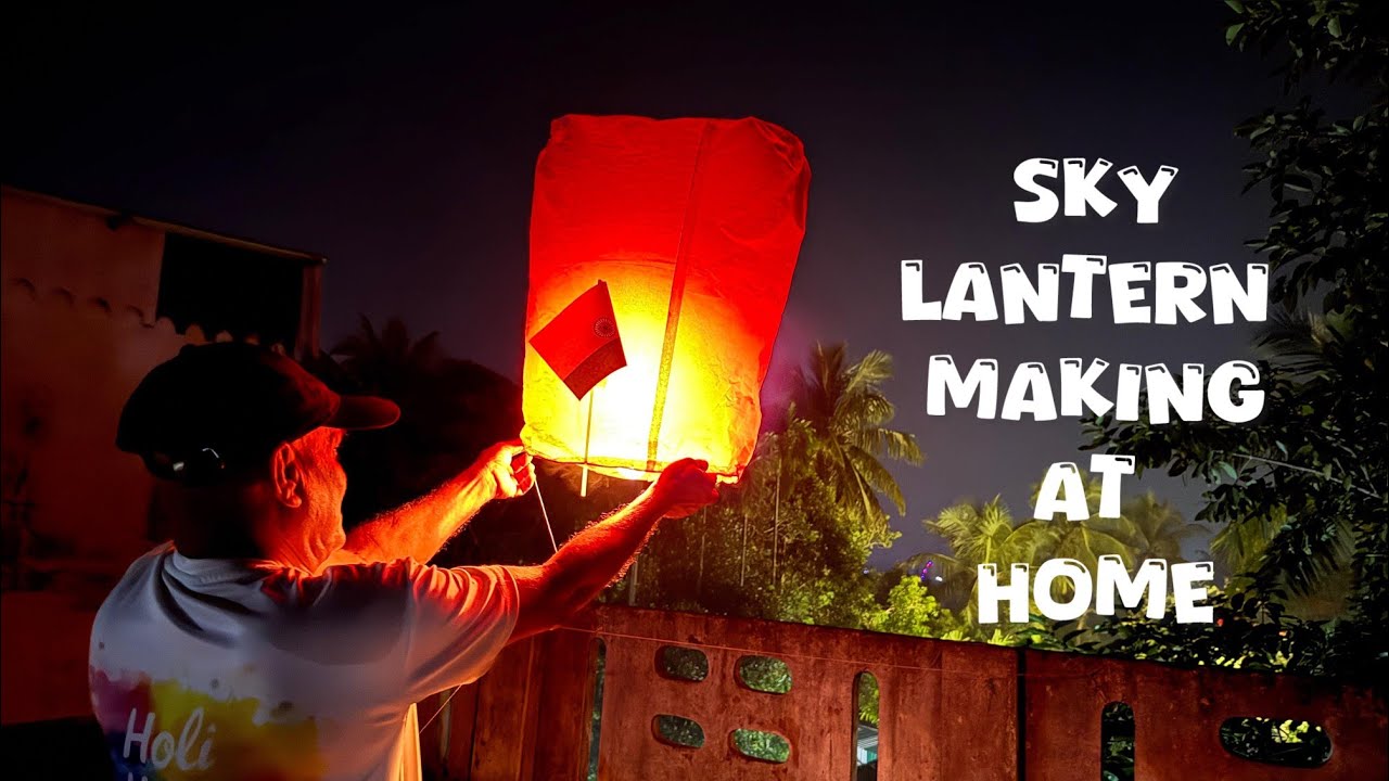 How To Make Hot Air Balloon at Home | Easy Sky Lantern | DIY Project 