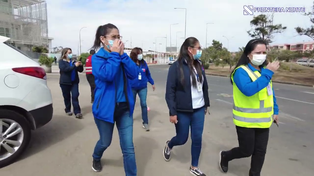 Simulacro de Sismo-Tsunami en el borde costero arica - 18 agosto