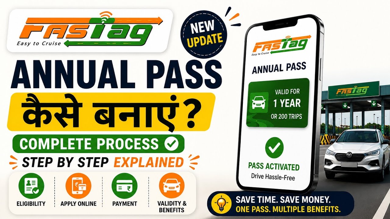 FASTag Annual Pass Kaise Banaye | FASTag Annual Pass Apply | How To Apply For an Annual FasTag Pass
