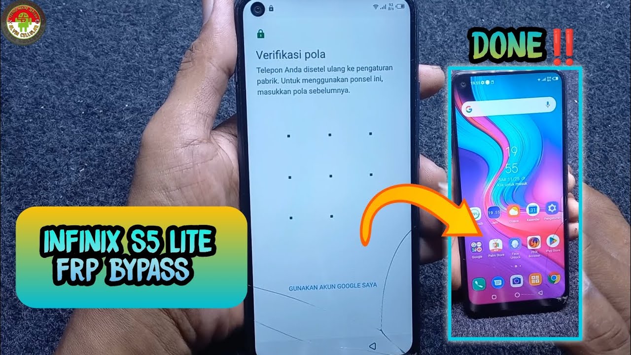 FRP BYPASS INFINIX S5 LITE ANDROID 9 CEPAT DAN MUDAH TANPA PC💻