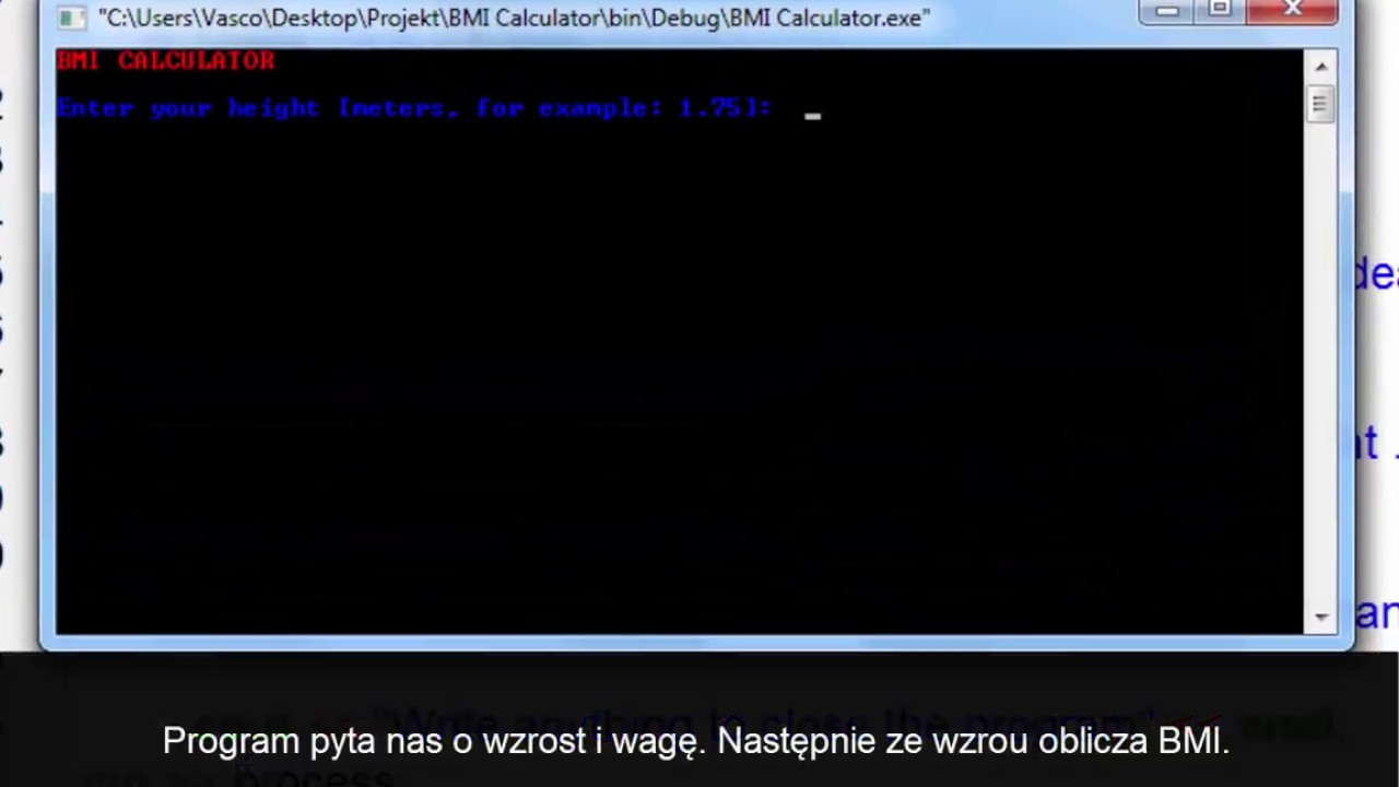 C++ BMI Calculator | C++ Kalkulator BMI